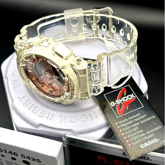 Casio G-Shock GMA-S110SR-7A Women\'s Rose Gold Clear Analog Digital Watch NIBWT main image 10
